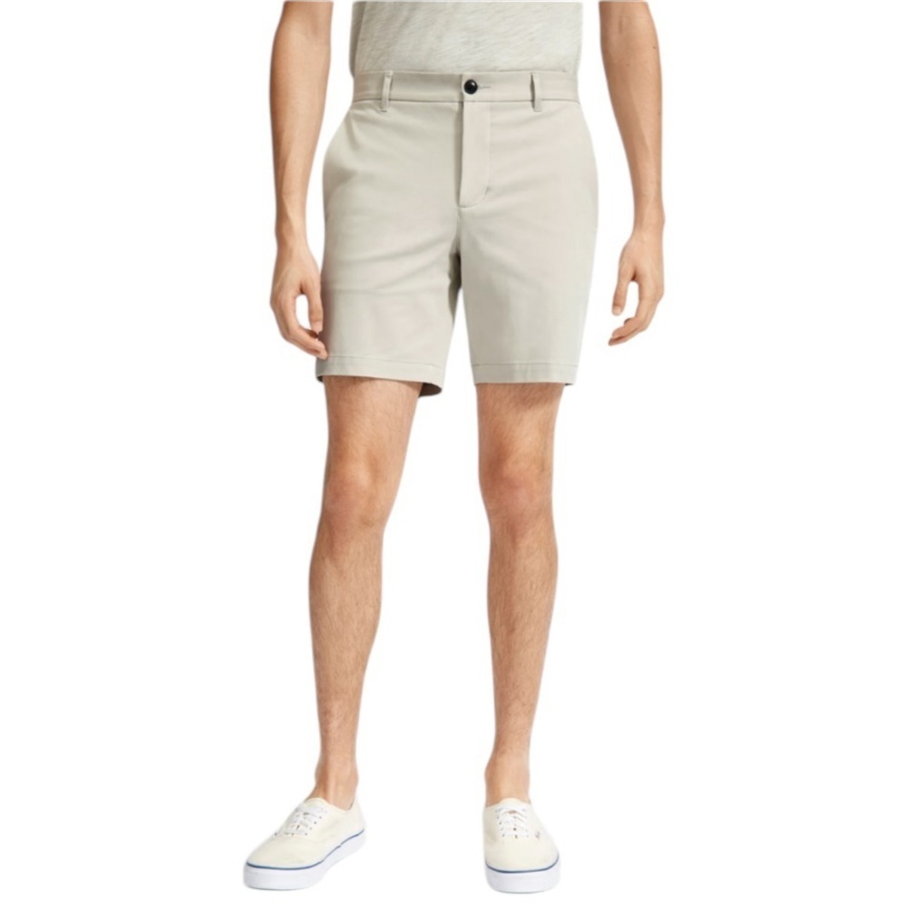 NEW EVERLANE The 7” Slim-Fit Performance‎ Chino Short in Stone Size 29